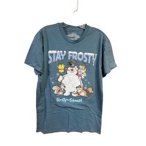 Frosty The Snowman  Tee Shirt Sz M Blue NWT